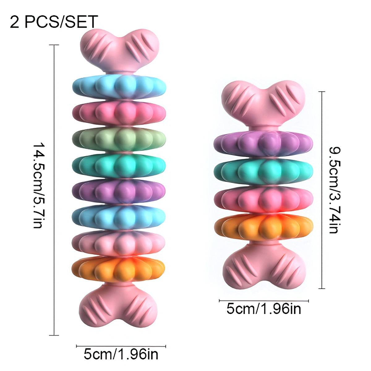 2pcs Pet Toy Dog Chew Bone with Multi-color, Durable, and Teething-resistant Design for Gnawing and Dental Care(Maybe YunExpress Logistics)