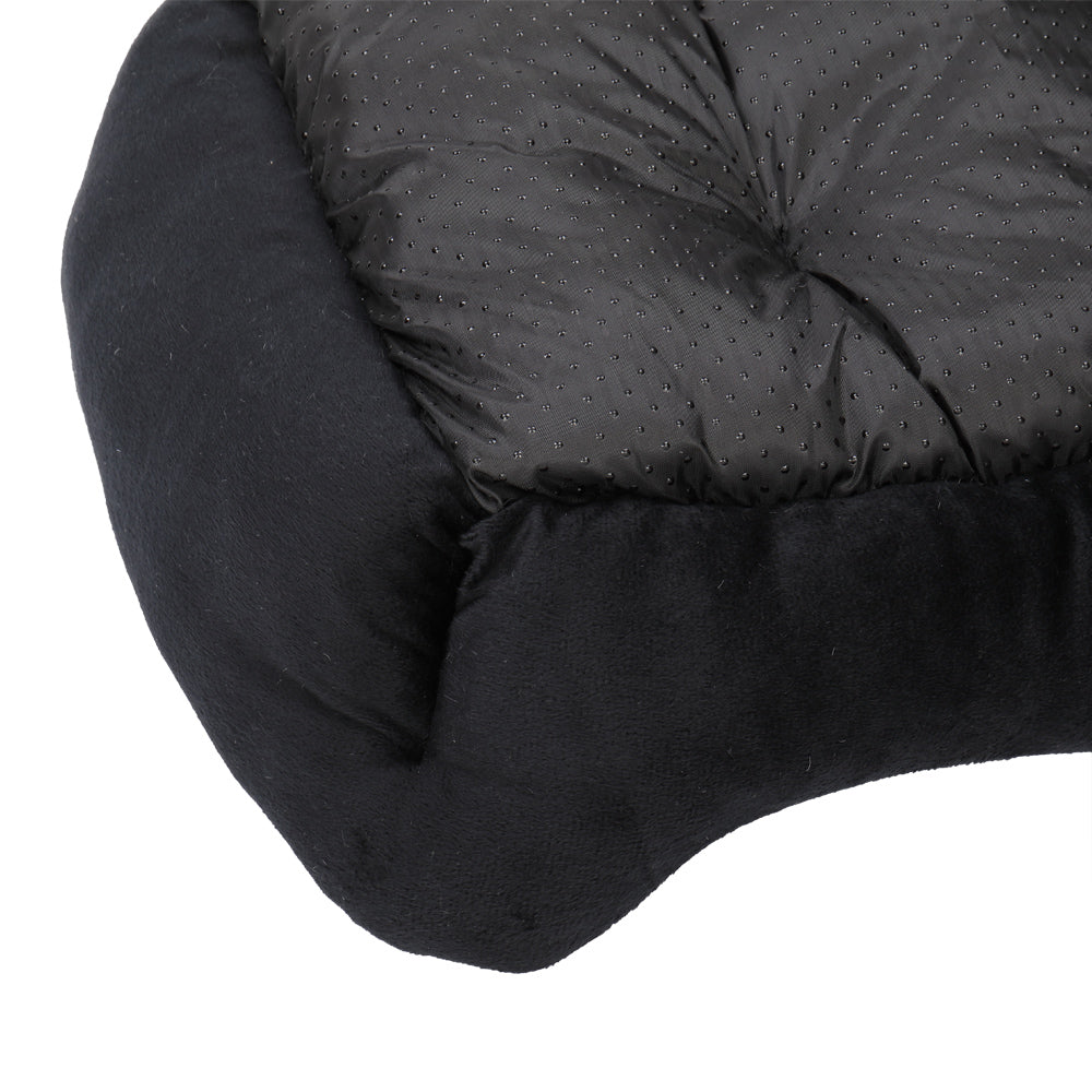 Pet Bed Dog Mat Cat Pad Soft Plush Gray Black for Cats & Small Dogs