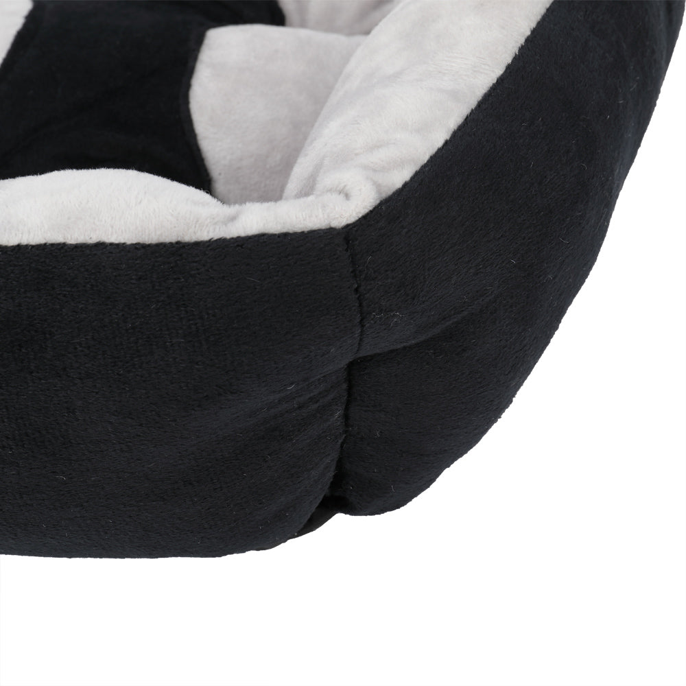 Pet Bed Dog Mat Cat Pad Soft Plush Gray Black for Cats & Small Dogs