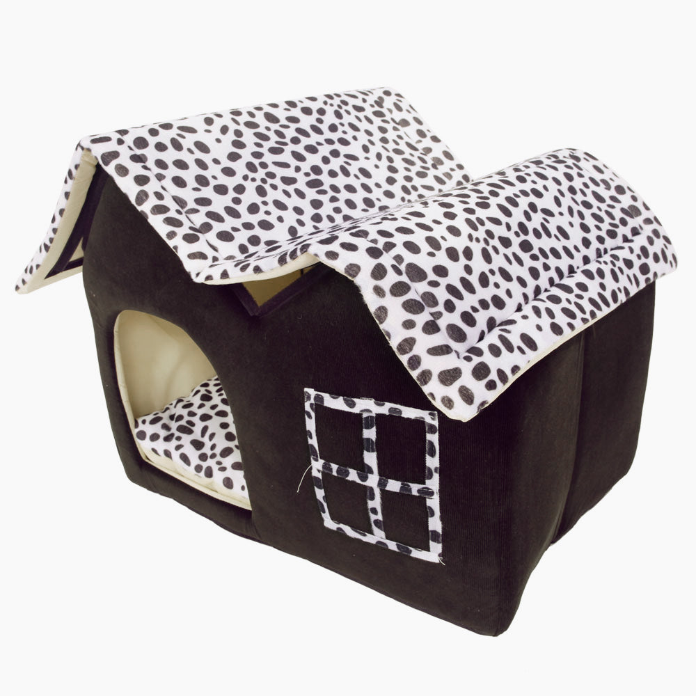 Super Soft British Style Pet House Size M Coffee