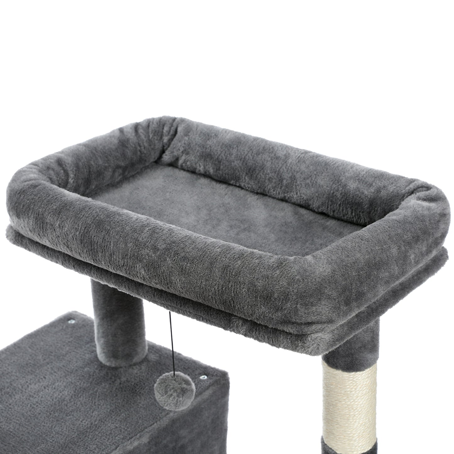 Modern Cat Tree Multi-Level Cat Tower for Large Cats with Spacious Condo, Cozy Hammock, Large Top Perch and Scratching Board for Big Cats