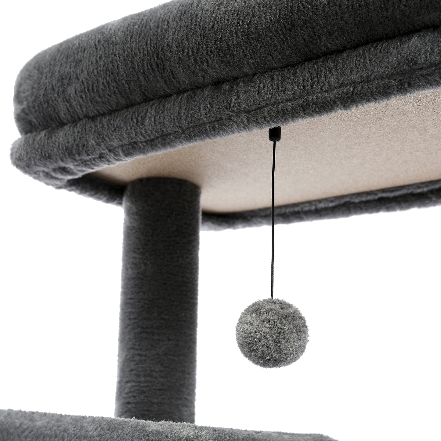 Modern Cat Tree Multi-Level Cat Tower for Large Cats with Spacious Condo, Cozy Hammock, Large Top Perch and Scratching Board for Big Cats