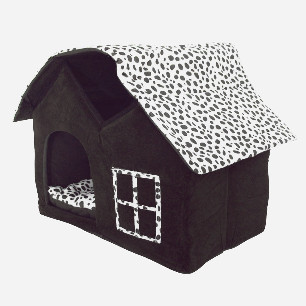Super Soft British Style Pet House Size M Coffee