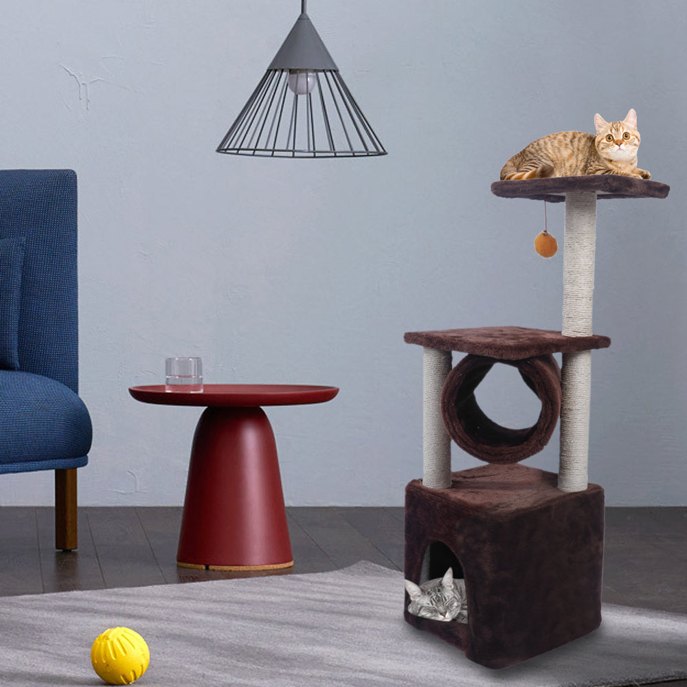 M48B 36" Sisal Hemp Cat Tree Brown