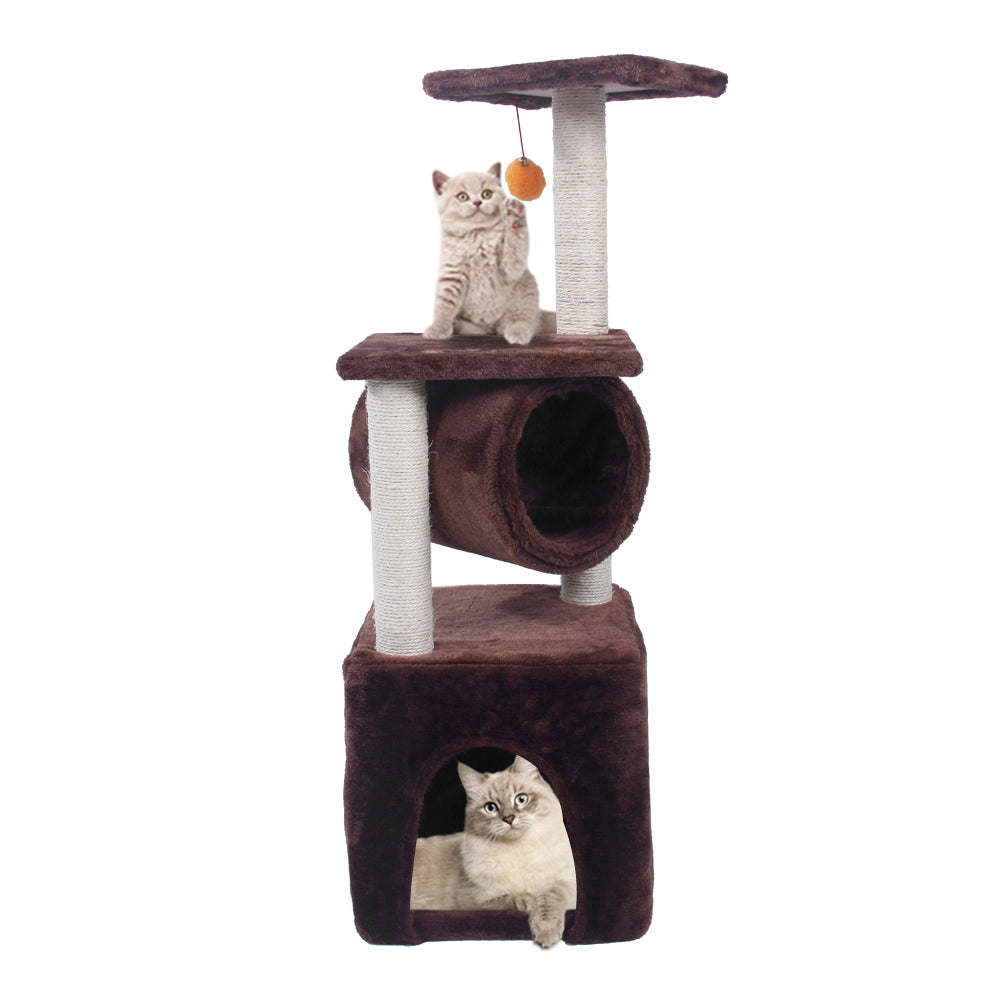 M48B 36" Sisal Hemp Cat Tree Brown